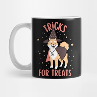 Tricks for treats shiba inu Mug